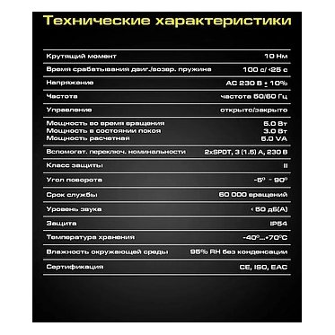 FSE15N230S (OEM) электропривод ON/OFF, реверсивный для противопож. клапанов с 2-я доп.переключател