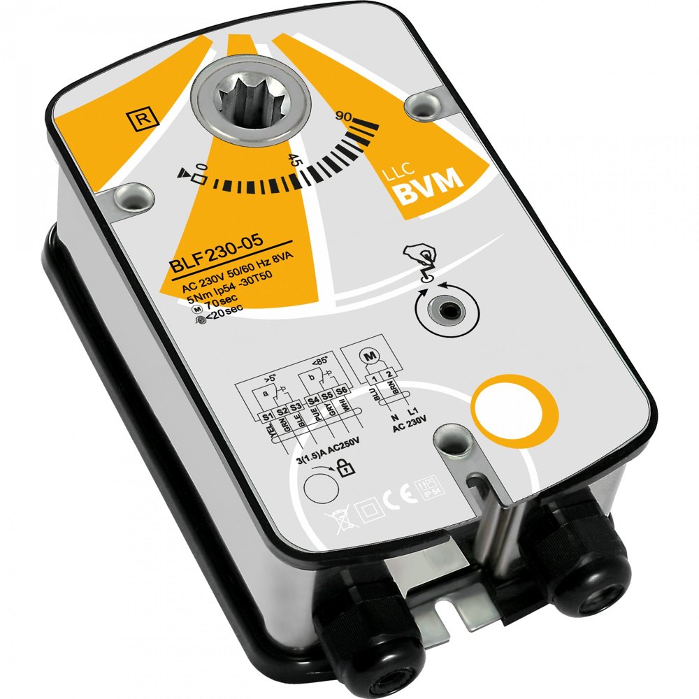 Электропривод BVM BLF230-05 для дымовых клапанов
