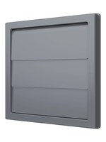 Выход стенной КФ фланец D125 жалюзи 150x150 ASA серый ERA