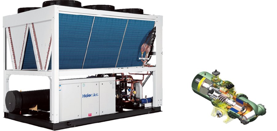 Винтовой чиллер Haier CI0500PANF с воздушным охлаждением Винтовой чиллер Haier CI0500PANF с воздушным охлаждением
