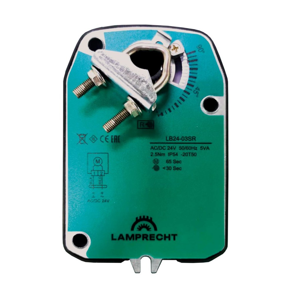 Электропривод с возвратной пружиной LAMPRECHT LB220-03SR