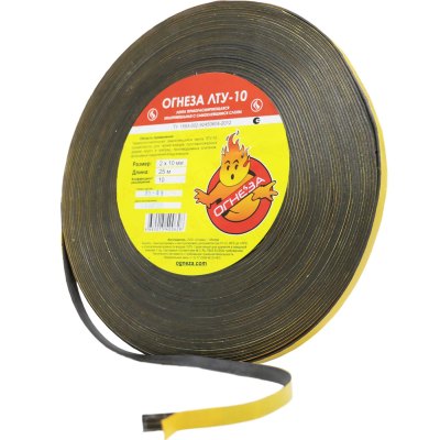 Лента термоуплотнительная ОГНЕЗА-ЛТУ 1,5×20 (рулон 35 пог.м.)