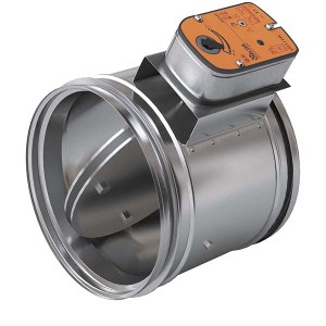 Противопожарный клапан LVR-60-500-НО-МВ-N(230)-Нп круглый Ø500 мм, EI 60, нормально открытый