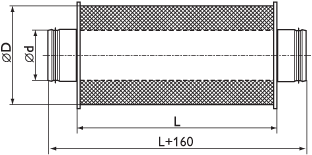 Шумоглушители CSA для круглых воздуховодов